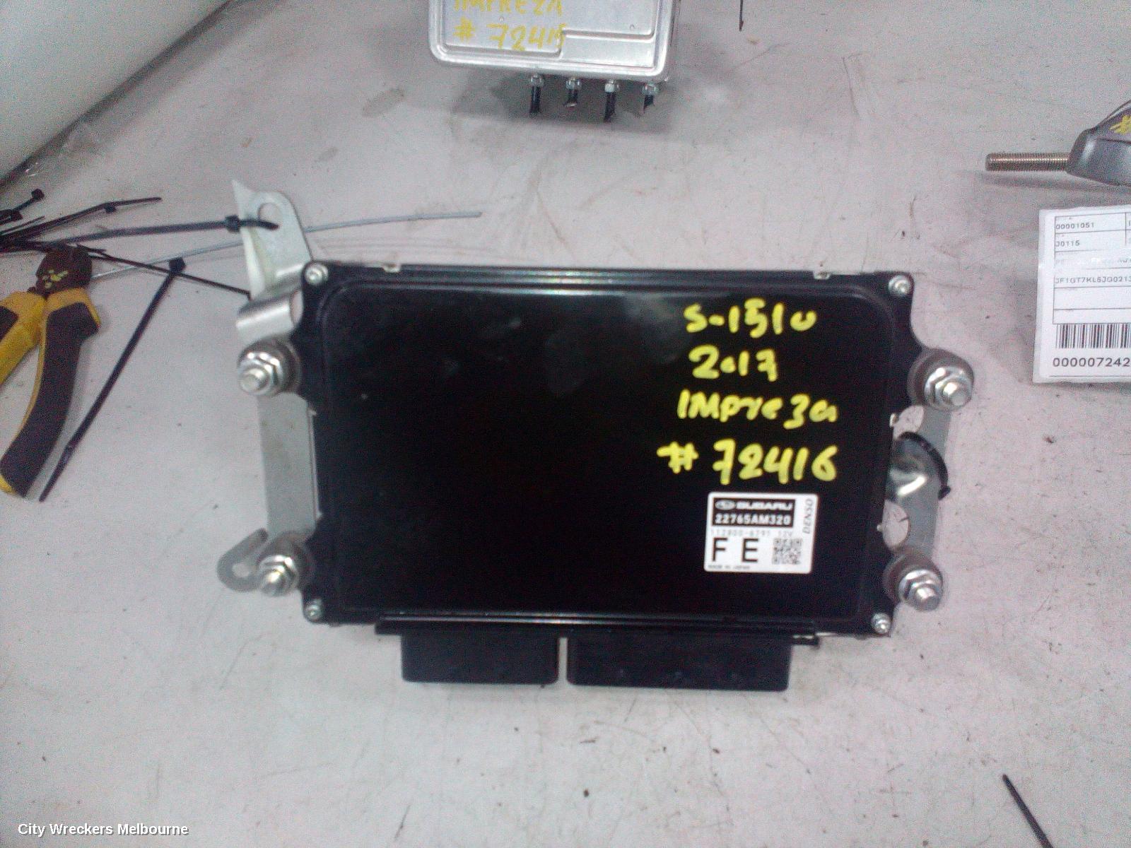 SUBARU IMPREZA ECU, ENGINE ECU, 2.0, PETROL, FB20, AUTO T/M, ECU ONLY, G5, 11/2016 ONWARDS - Image 2