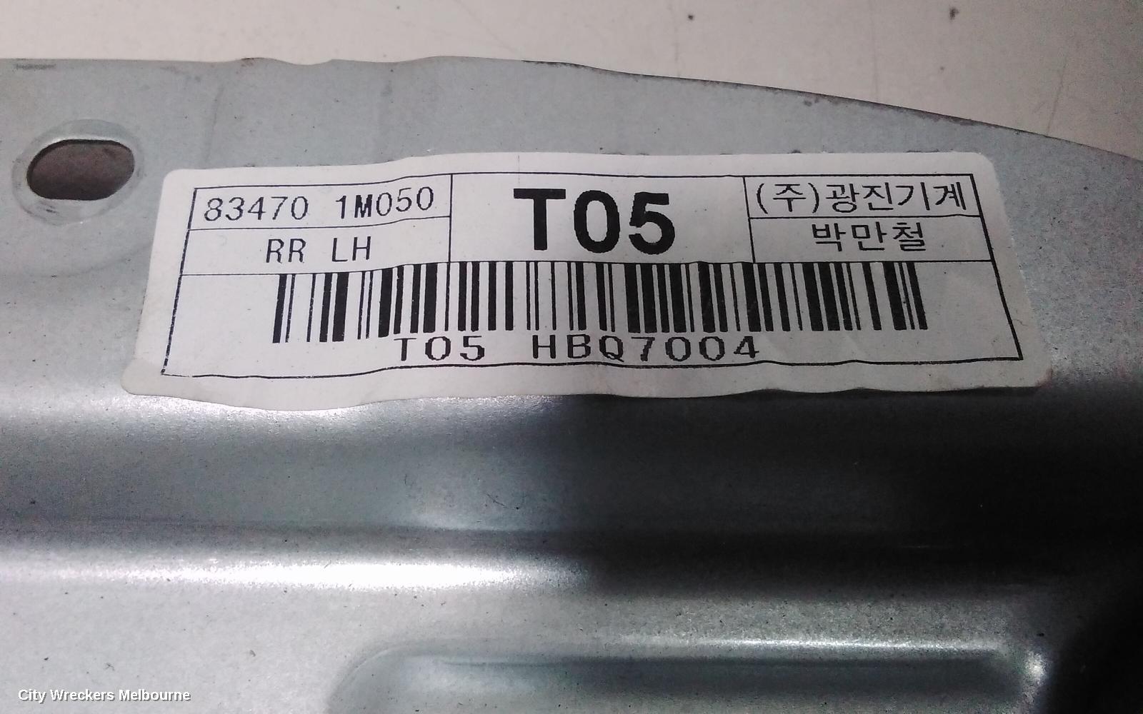 KIA CERATO LEFT REAR WND REG/MOTOR, TD, SEDAN/HATCH, 10/2008 - 03/2013 - Image 3
