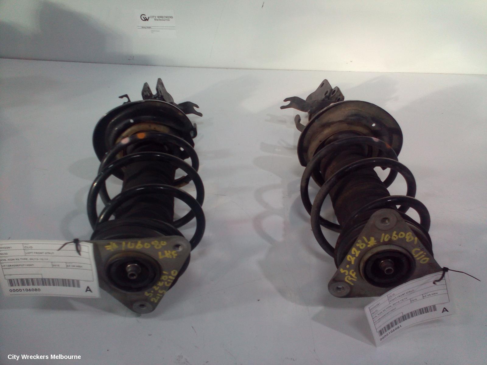 RENAULT CLIO RIGHT FRONT STRUT, X98, NON RS TYPE, 09/2013 - 10/2019 - Image 3