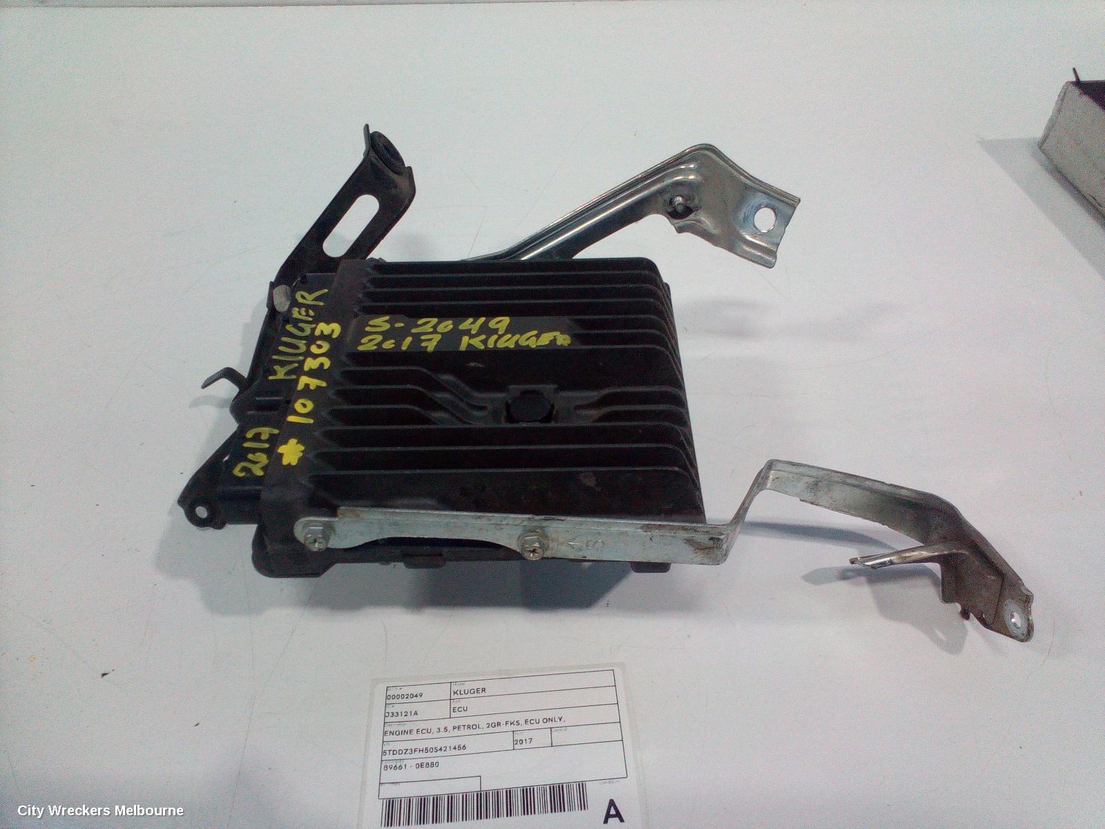 TOYOTA KLUGER ECU, ENGINE ECU, 3.5, PETROL, 2GR-FKS, ECU ONLY, GSU50/GSU55, 11/2016 - 02/2021 - Image 1