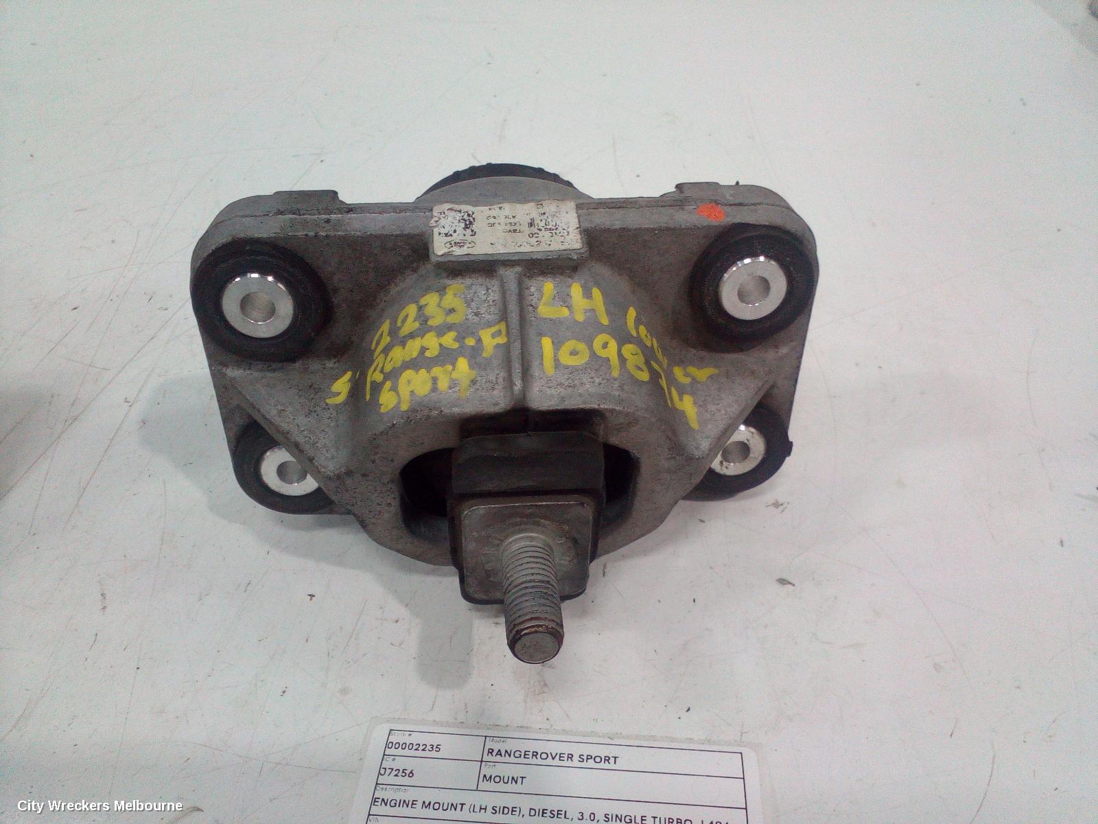 LAND ROVER RANGEROVER SPORT MOUNT, ENGINE MOUNT (LH SIDE), DIESEL, 3.0, SINGLE TURBO, L494, 06/2013 - 04/2022 - Image 1