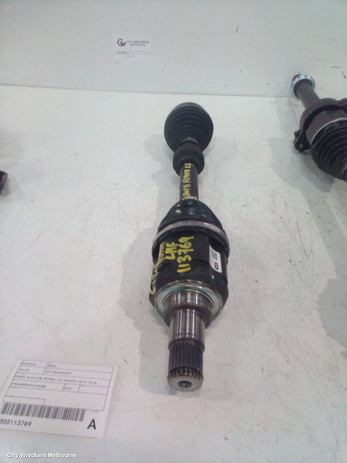 TOYOTA RAV4 LEFT DRIVESHAFT, FRONT, AUTO T/M, PETROL, 2.0, ZSA42R, 12/2012 - 12/2018 - Image 2