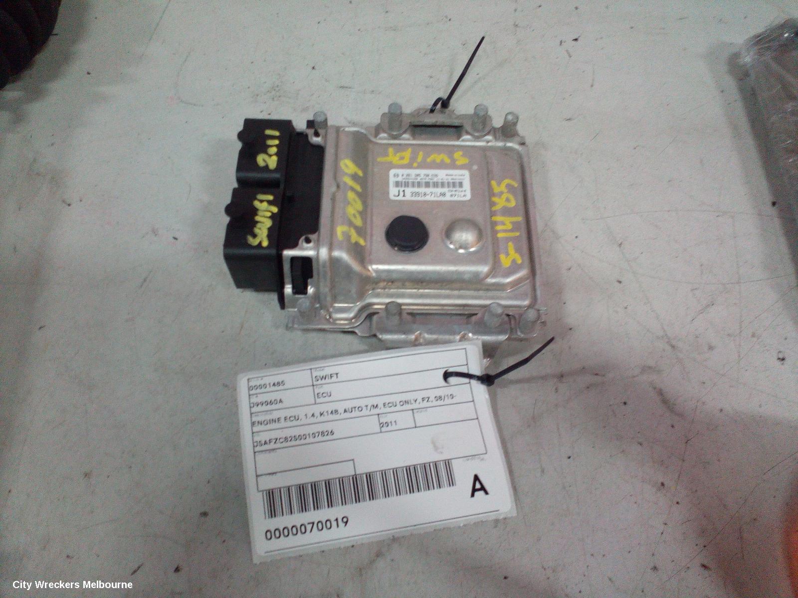 SUZUKI SWIFT ECU, ENGINE ECU, 1.4, K14B, AUTO T/M, ECU ONLY, FZ, 08/2010 - 03/2017 - Image 2