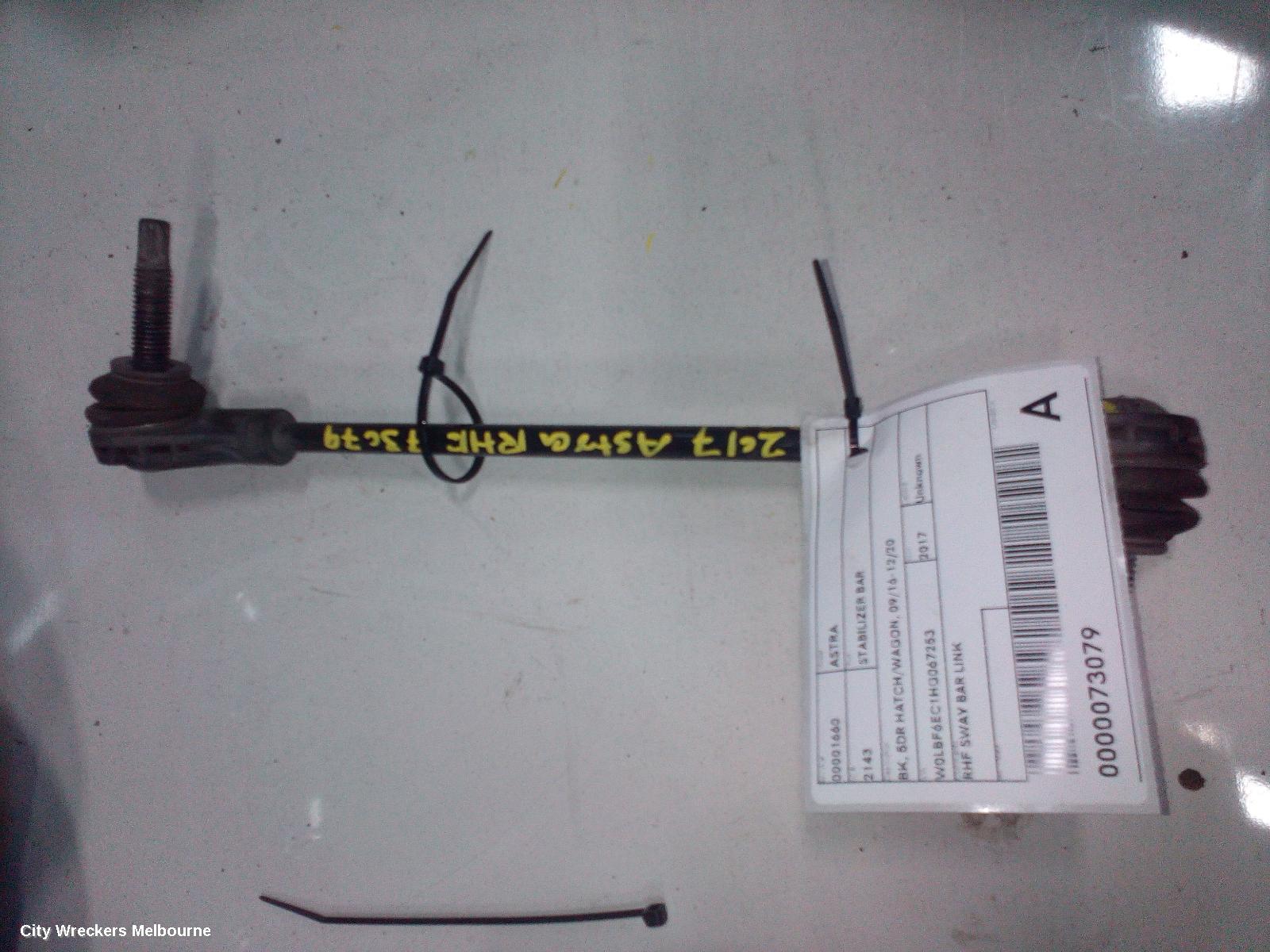 HOLDEN ASTRA STABILISER BAR, BK, 5DR HATCH/WAGON, 09/2016 - 12/2020 - Image 3