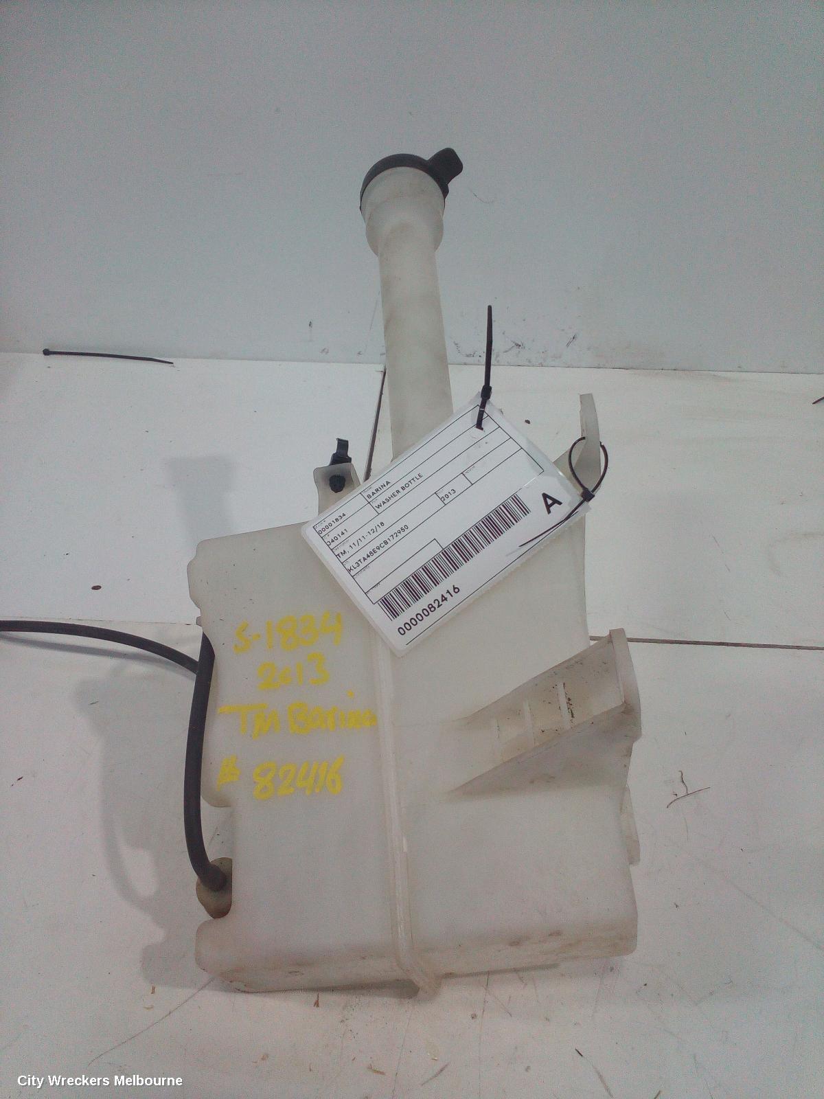 HOLDEN BARINA WASHER BOTTLE, TM, 11/2011 - 12/2018 - Image 1