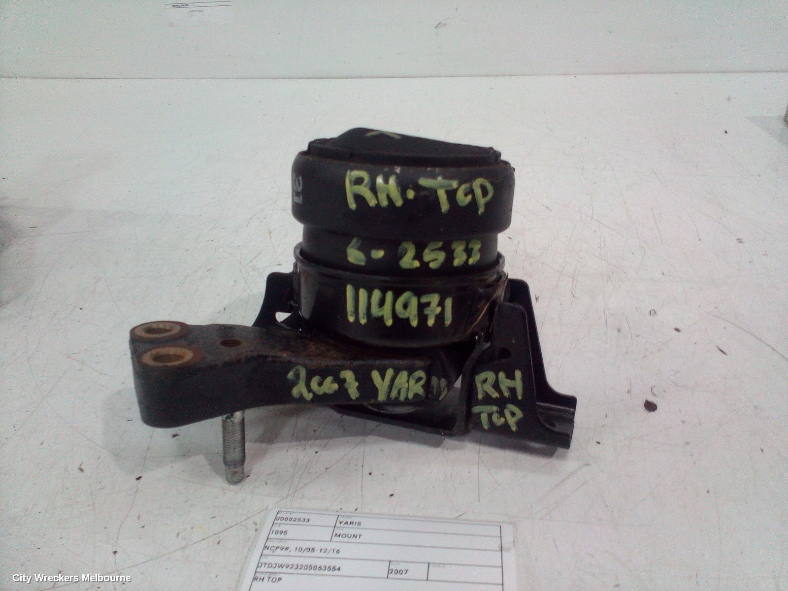 TOYOTA YARIS MOUNT, NCP9#, 10/2005 - 12/2016 - Image 1