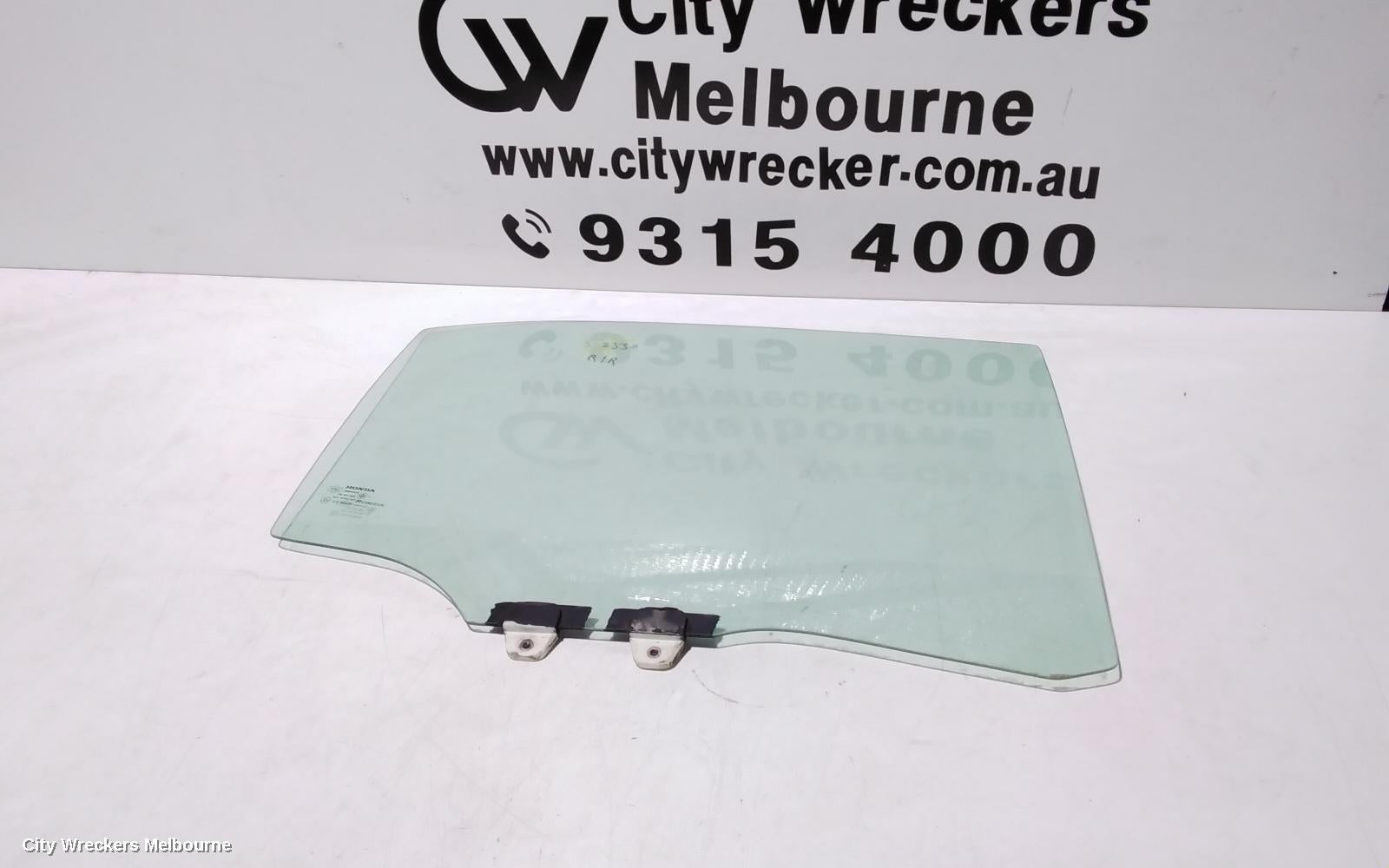 HONDA CIVIC RIGHT REAR DOOR WINDOW, 7TH GEN, SEDAN, 11/2000 - 12/2005 - Image 2