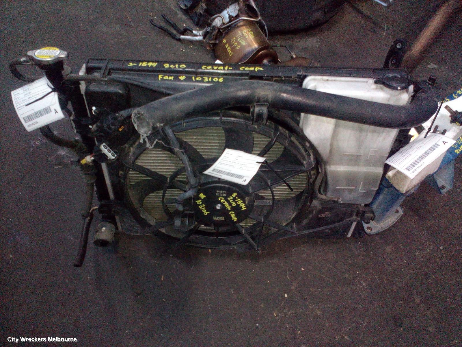 KIA CERATO RADIATOR, AUTO, 2.0, PETROL, 4 SPEED, TD, COUPE, 07/2009 - 03/2013 - Image 1