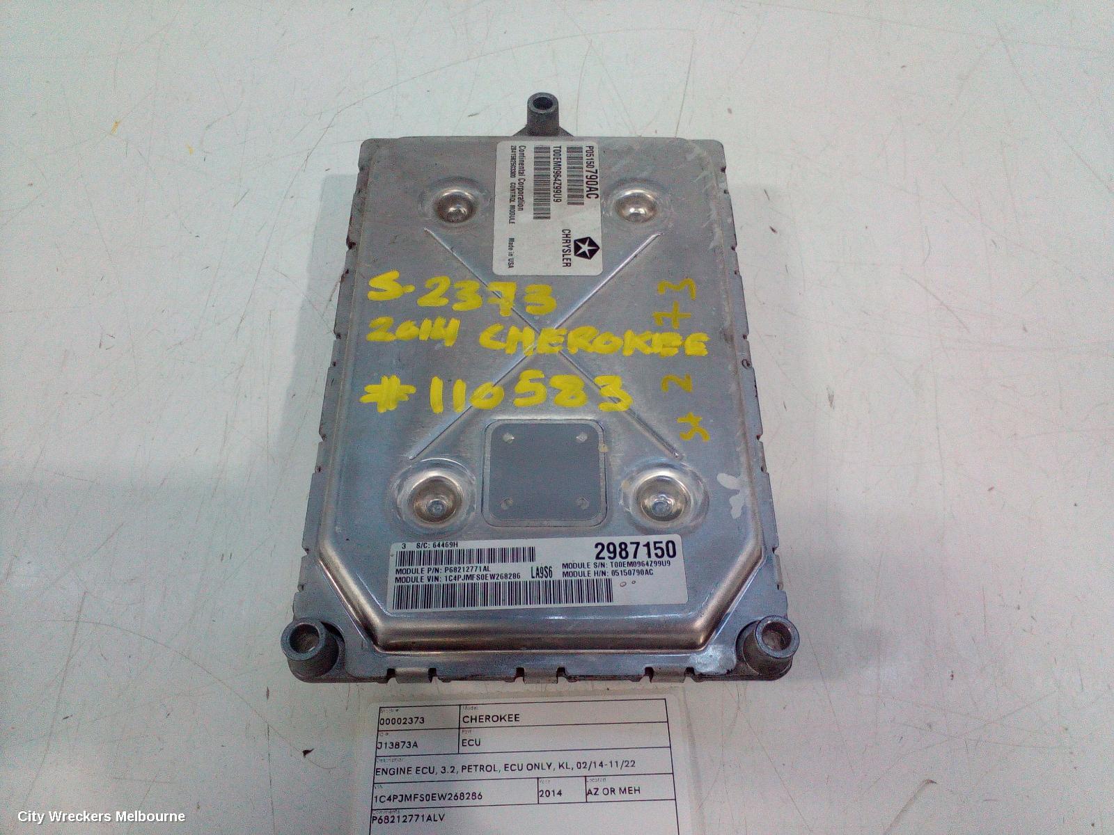JEEP CHEROKEE ECU, ENGINE ECU, 3.2, PETROL, ECU ONLY, KL, 02/2014 - 11/2022 - Image 2