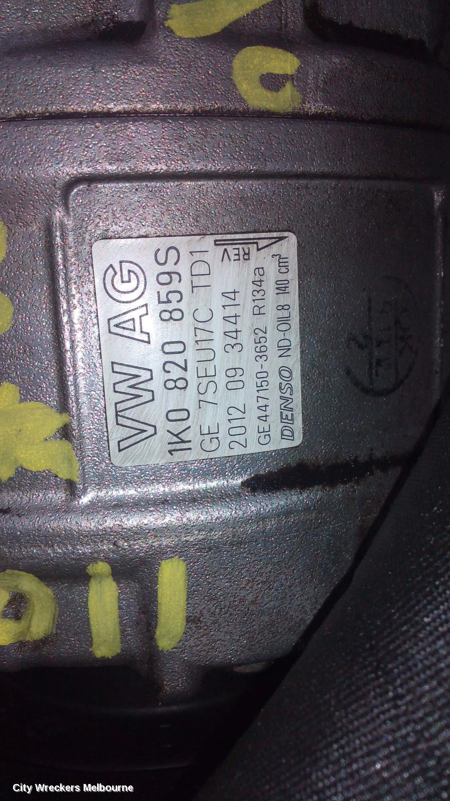 VOLKSWAGEN JETTA A/C COMPRESSOR, 1KM-1B, PETROL, DENSO BRAND (7SEU17C), 02/2006 - 12/2017 - Image 1