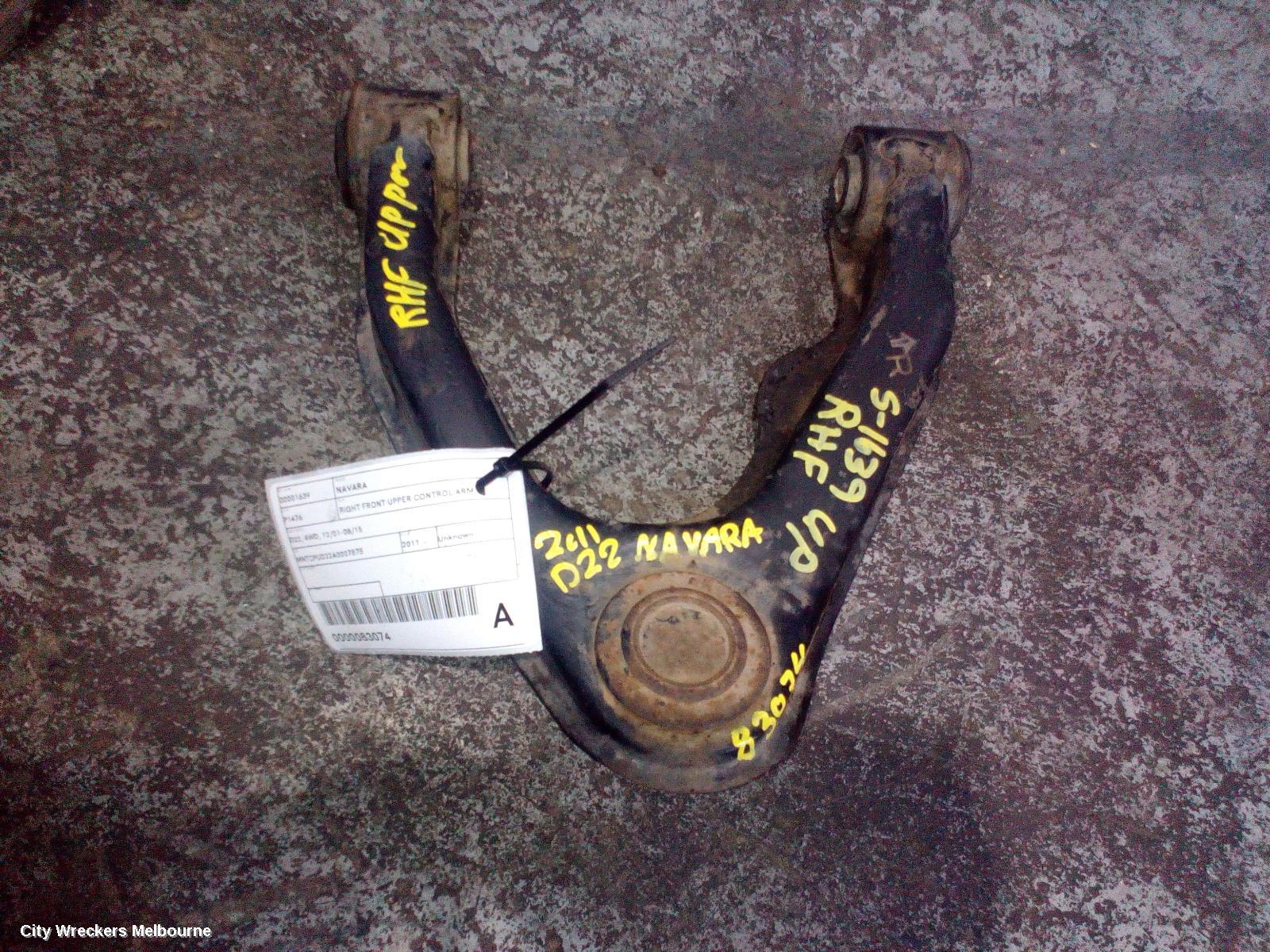 NISSAN NAVARA RIGHT FRONT UPPER CONTROL ARM, D22, 4WD, 12/2001 - 08/2015 - Image 1