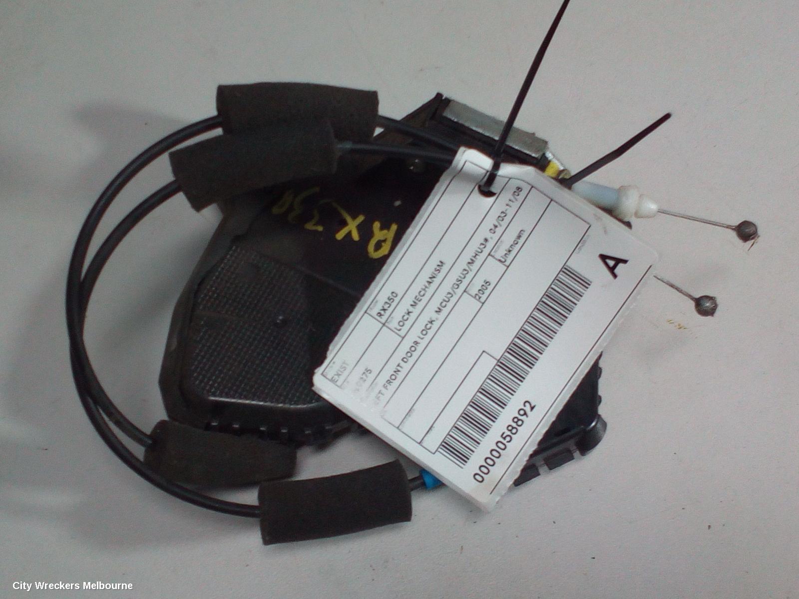 LEXUS RX SERIES DOOR/BOOT/GATE LOCK, LEFT FRONT DOOR LOCK, MCU3/GSU3/MHU3#, 04/2003 - 11/2008 - Image 1