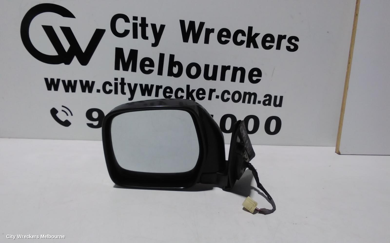 TOYOTA PRADO LEFT DOOR MIRROR, 95 SERIES, POWER, BLACK, RV/GX, 07/1996 - 01/2003 - Image 1
