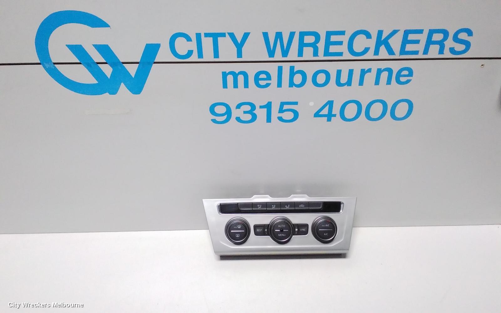VOLKSWAGEN PASSAT HEATER/AC CONTROLS, B8/MK7, FRONT, NON HEATED SEATS TYPE, 06/2015 - 10/2019 - Image 1