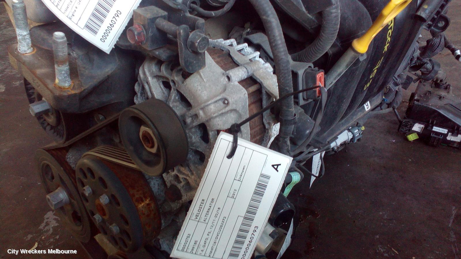 HYUNDAI VELOSTER ALTERNATOR, 1.6, G4FD, FS, 12/2011 - 02/2018 - Image 1