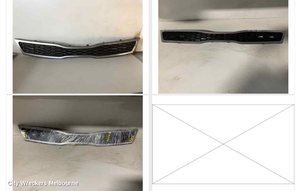KIA RIO GRILLE, RADIATOR GRILLE, UB, HATCH, 11/2014 - 11/2016 - Image 1