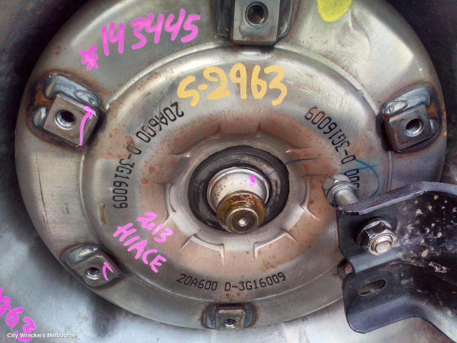 TOYOTA HIACE TRANS/GEARBOX, AUTO, RWD, DIESEL, 3.0, 1KD-FTV, KDH, A340E CODE, 01/2005 - 12/2013 - Image 2