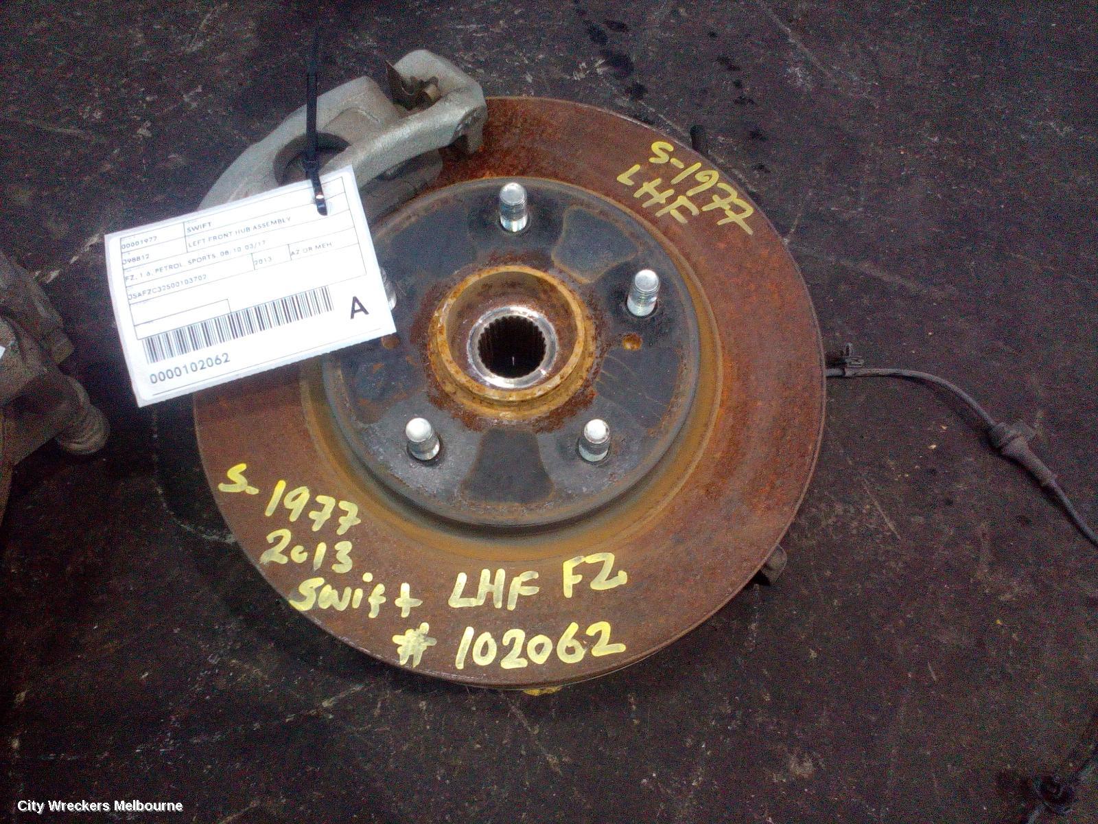 SUZUKI SWIFT LEFT FRONT HUB ASSEMBLY, FZ, 1.6, PETROL, SPORTS, 08/2010 - 03/2017 - Image 2