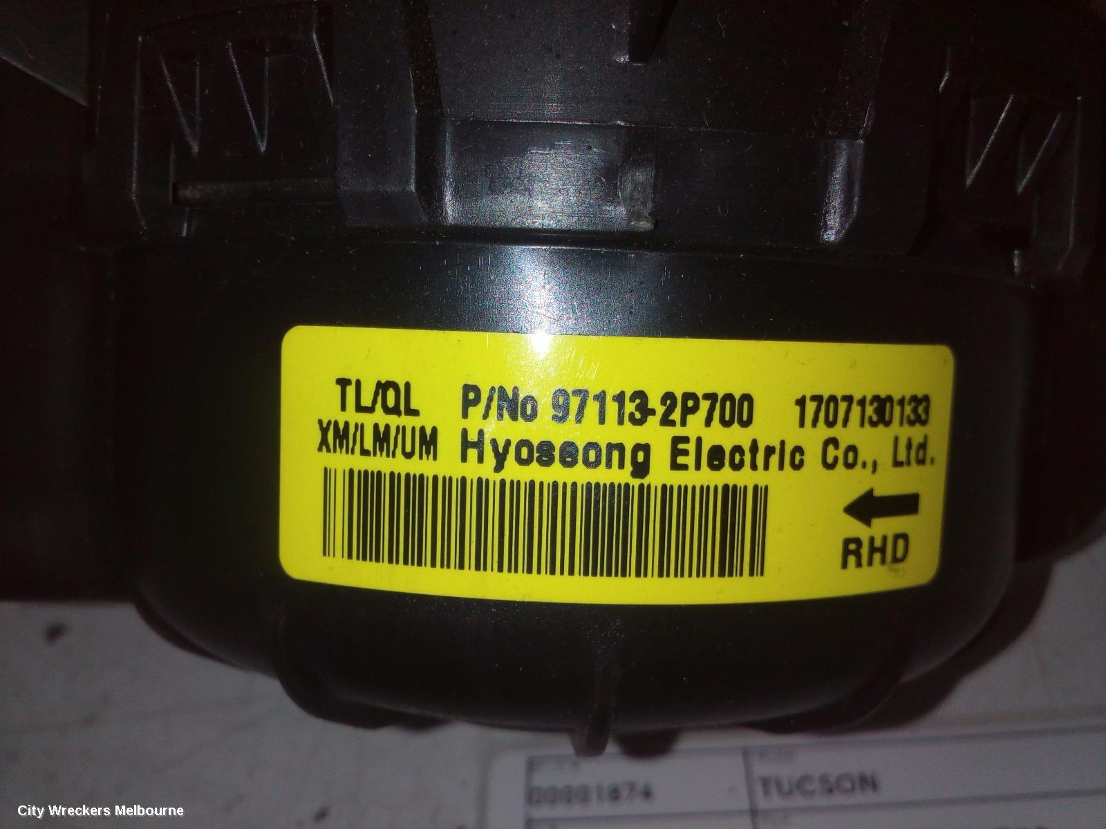 HYUNDAI TUCSON HEATER FAN MOTOR, TL, NON CLIMATE CONTROL TYPE, 07/2015 - 01/2021 - Image 3