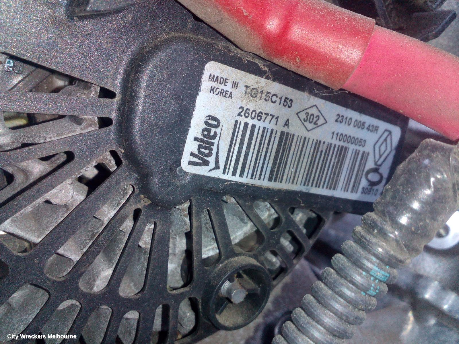 RENAULT MEGANE ALTERNATOR, PETROL, 2.0, M4R, X32/X95, 09/2010 - 05/2016 - Image 1