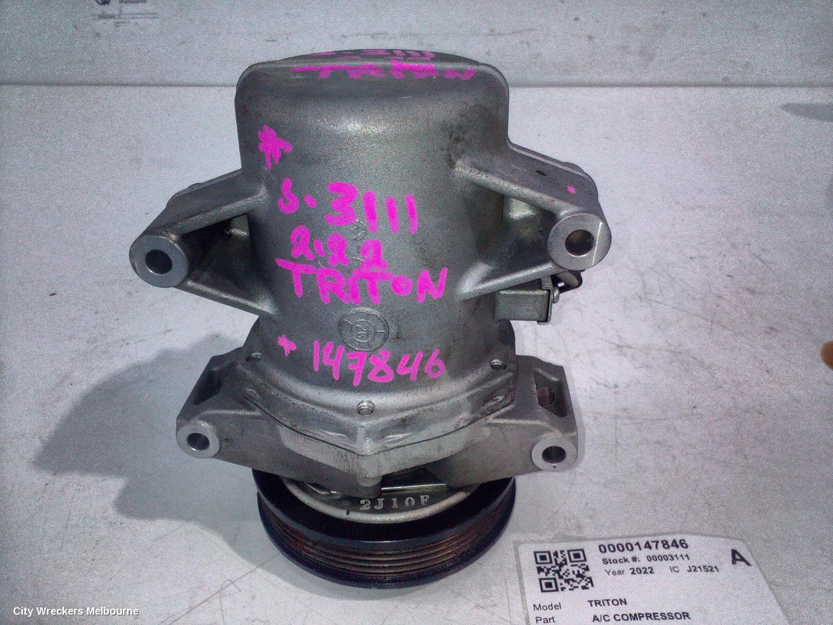 MITSUBISHI TRITON A/C COMPRESSOR, MQ-MR, 2.4, 4N15, DIESEL, 03/2015 - 10/2023 - Image 1