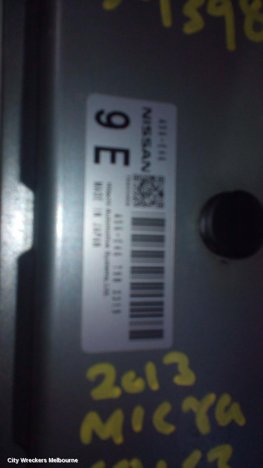 NISSAN MICRA ECU, ENGINE ECU, 1.2, AUTO T/M, ECU ONLY, K13, 10/2010 - 12/2016 - Image 1