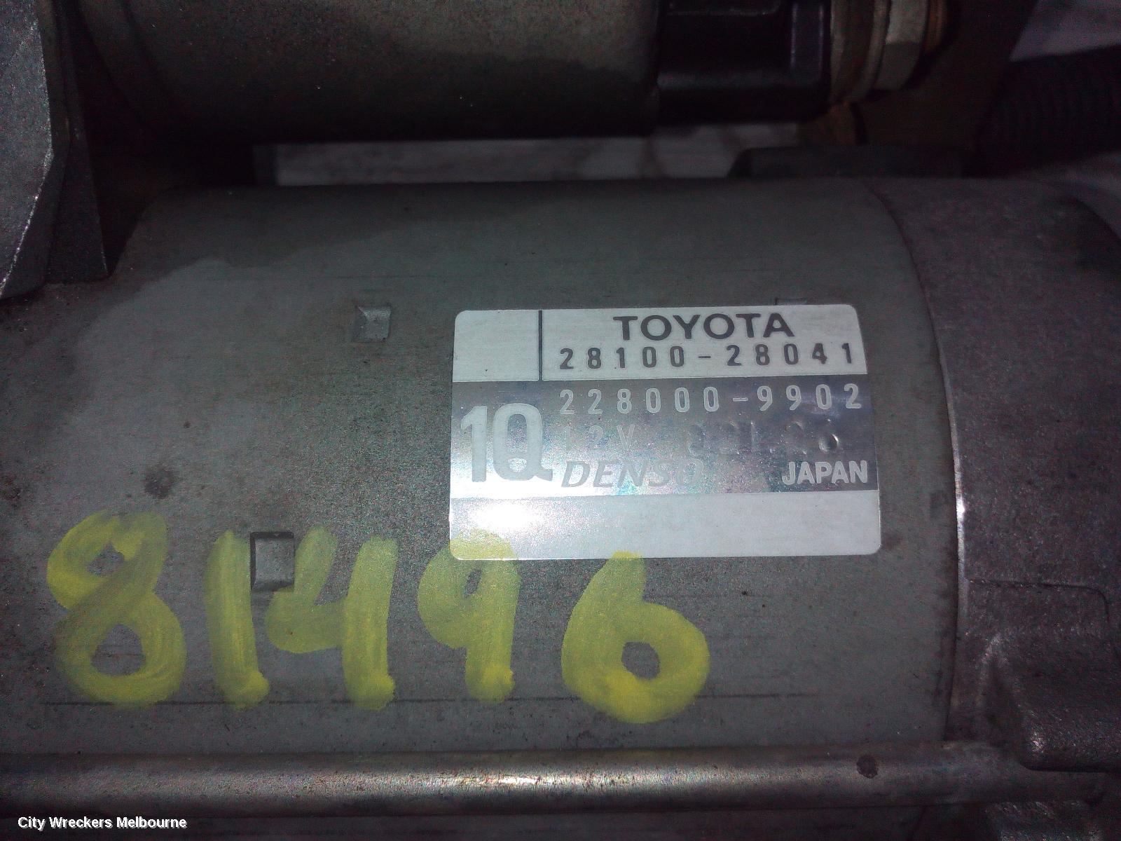 TOYOTA CAMRY STARTER, PETROL, 2.4, DENSO, ACV40, 06/2006 - 11/2011 - Image 1