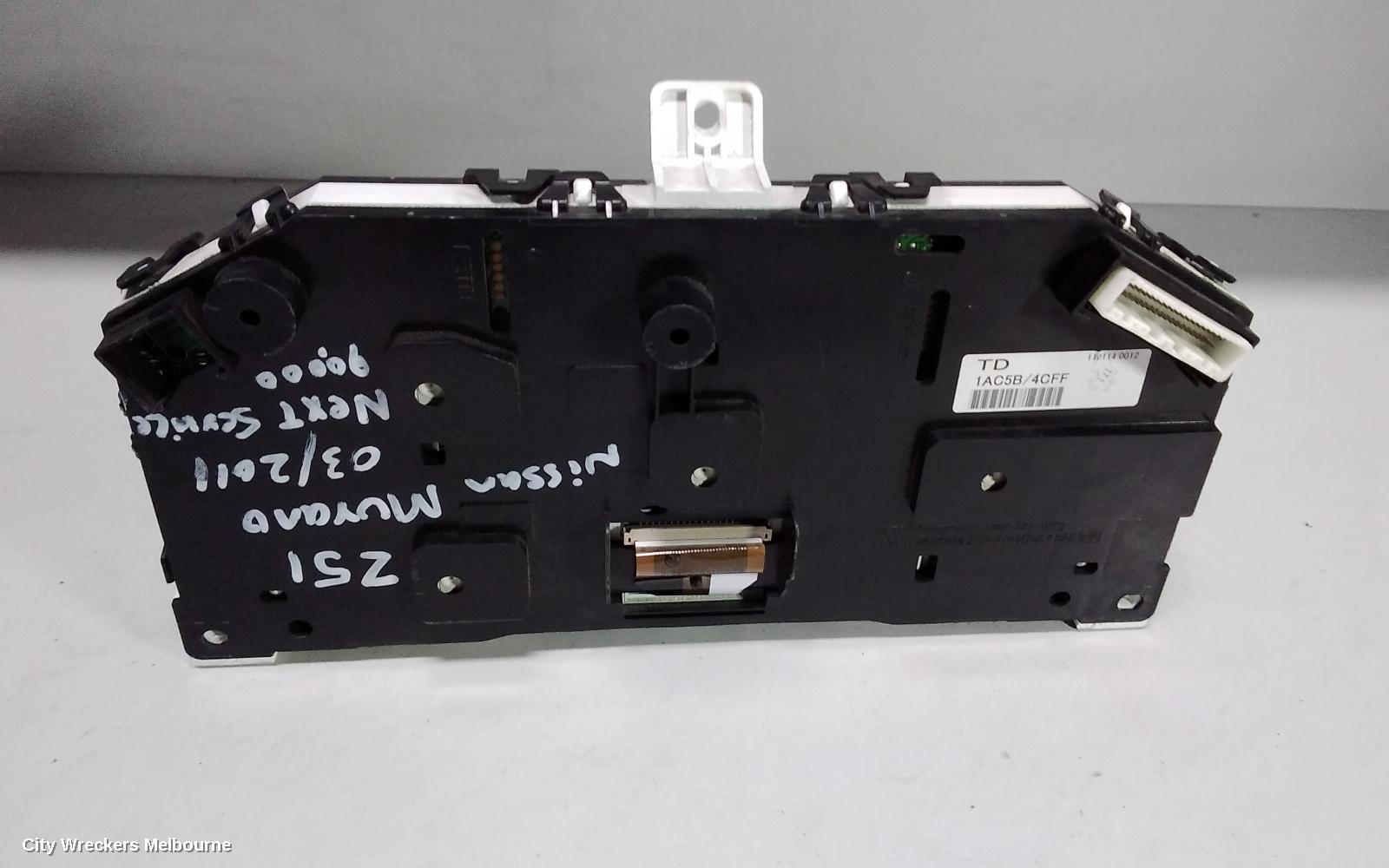 NISSAN MURANO INSTRUMENT CLUSTER, 3.5, Z51, 12/2008 - 08/2011 - Image 2
