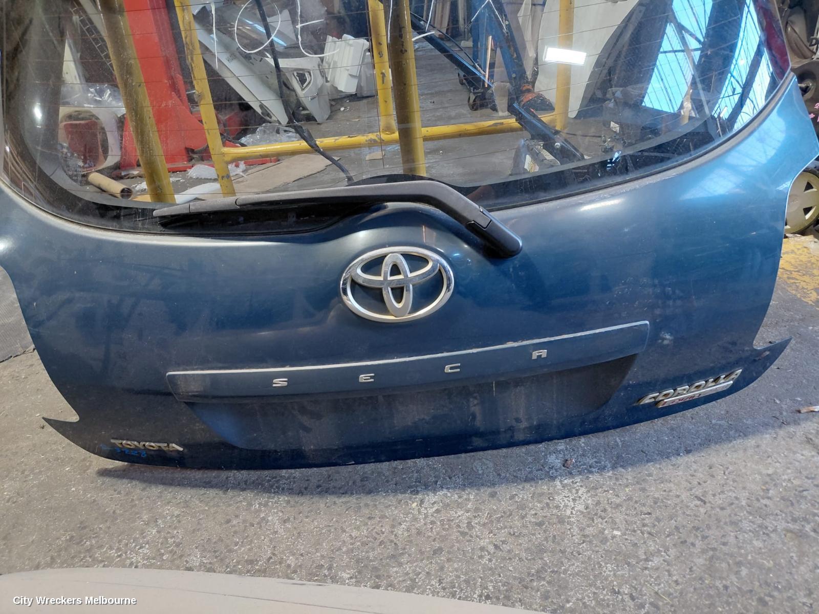 TOYOTA COROLLA BOOTLID/TAILGATE, TAILGATE, ZRE152R, HATCH, ASCENT, SMALL SPOILERED TYPE, 03/2007 - 09/2009 - Image 2