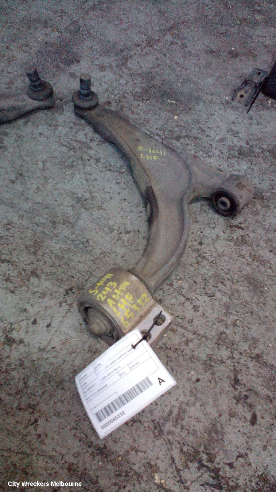 OPEL ASTRA LEFT FRONT LOWER CONTROL ARM, AS, 5DR HATCH/WAGON, 09/2012 - 08/2013 - Image 1