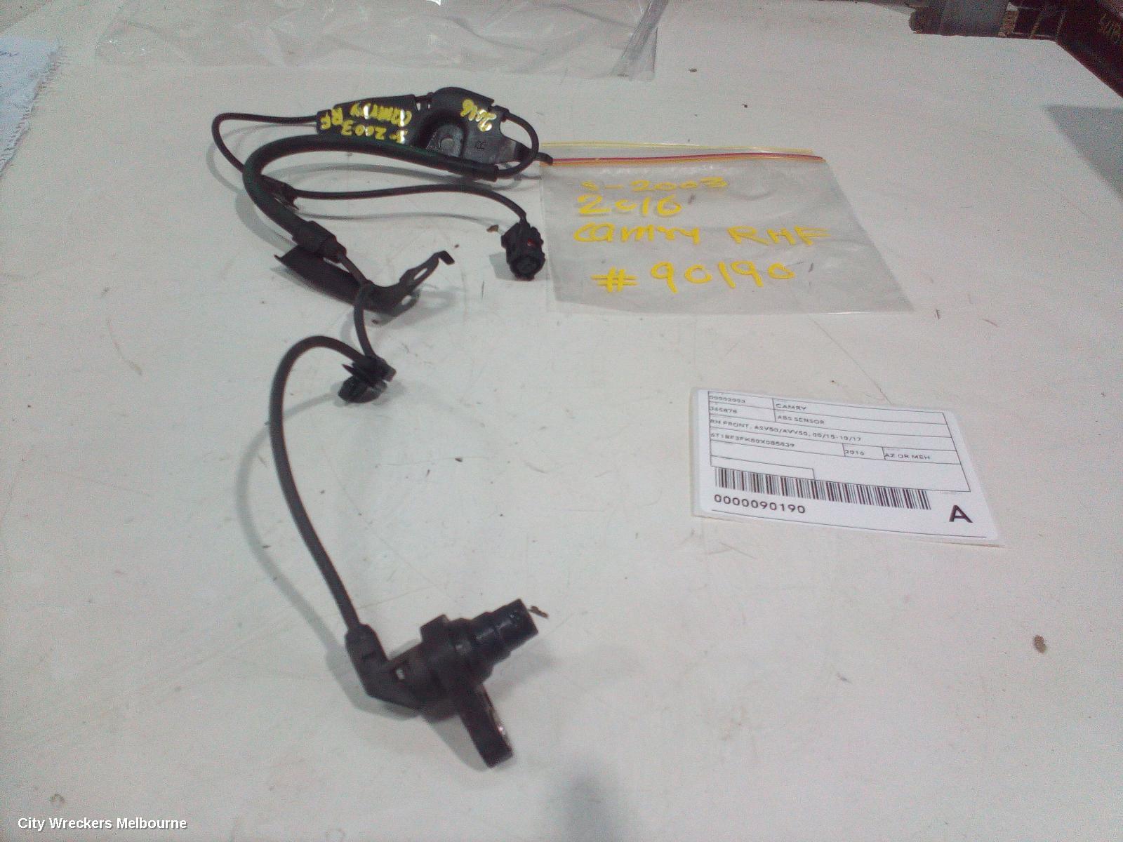 TOYOTA CAMRY ABS SENSOR, RH FRONT, ASV50/AVV50, 05/2015 - 10/2017 - Image 3