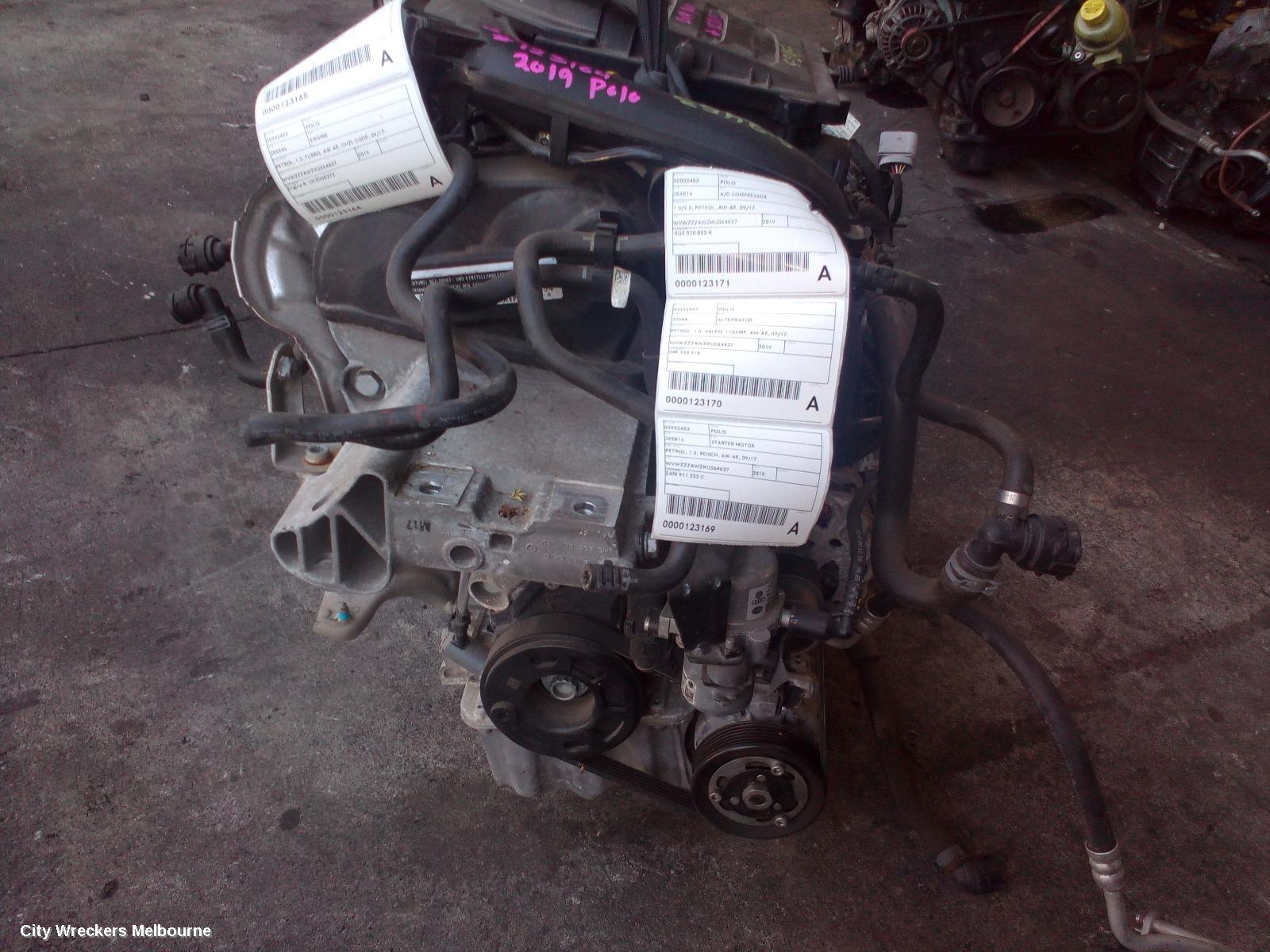 VOLKSWAGEN POLO ENGINE, PETROL, 1.0, TURBO, AW-AE, CHZL CODE, 09/2017 ONWARDS - Image 2