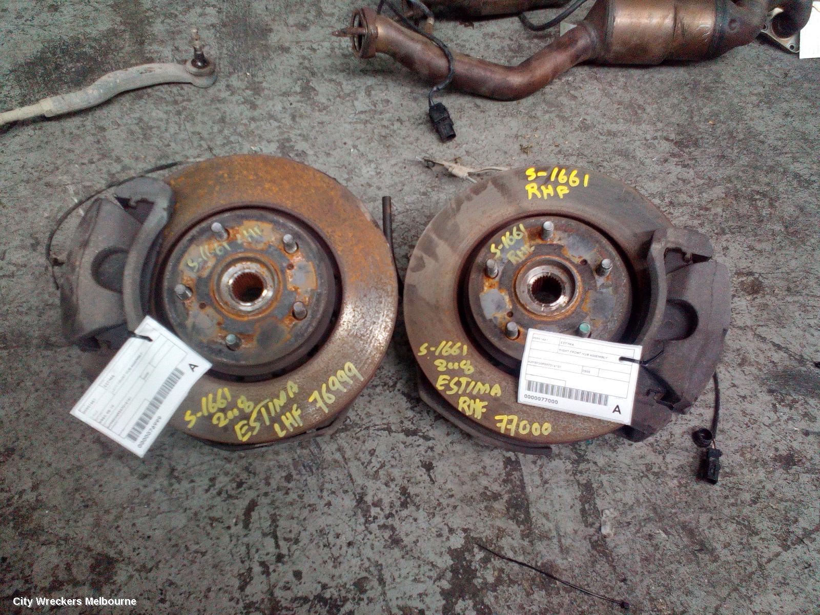 TOYOTA ESTIMA RIGHT FRONT HUB ASSEMBLY, XR50, 05-19 - Image 2