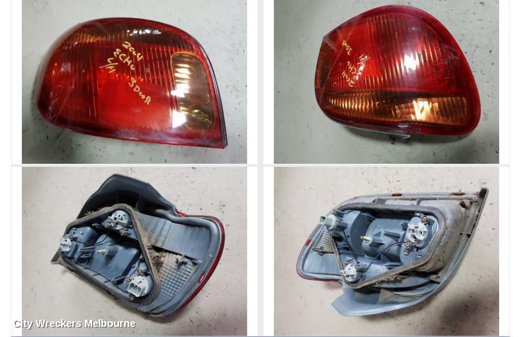 TOYOTA ECHO LEFT TAILLIGHT, NCP10R, HATCH, LENS# 52-049, 10/2002 - 09/2005 - Image 1