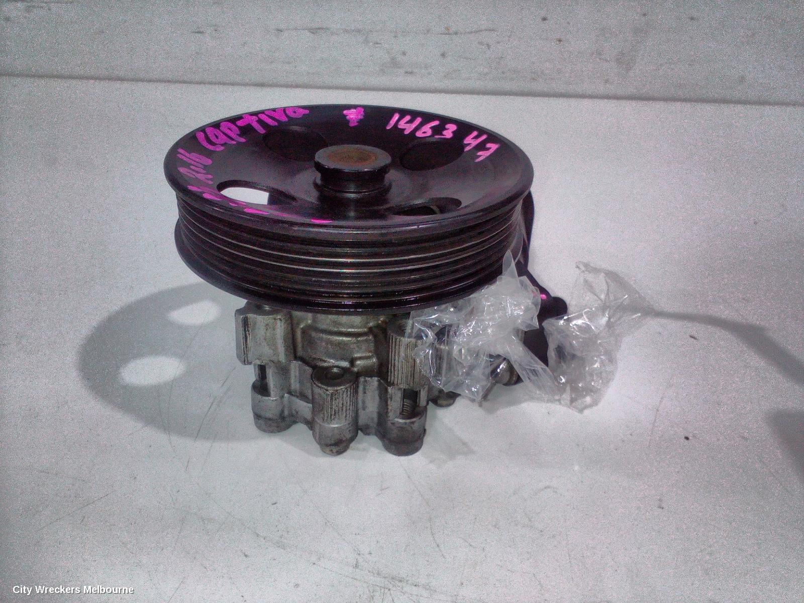 HOLDEN CAPTIVA STEERING PUMP, PETROL, 2.4, LE5/LE9, CG, 01/2011 - 06/2018 - Image 2