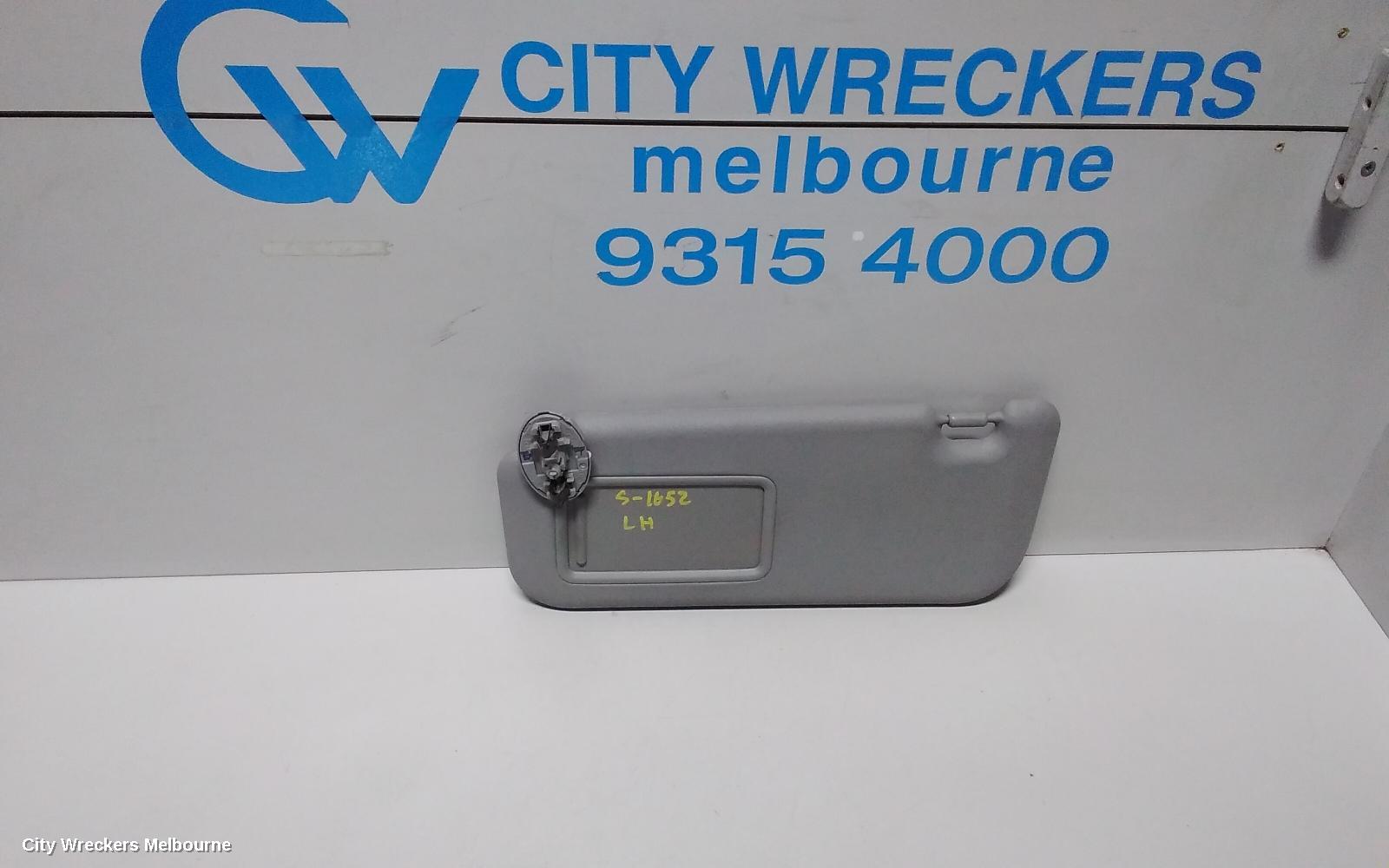 TOYOTA YARIS SUNVISOR, NCP9#, LH SIDE, W/ MIRROR TYPE, 10/2005 - 06/2016 - Image 1