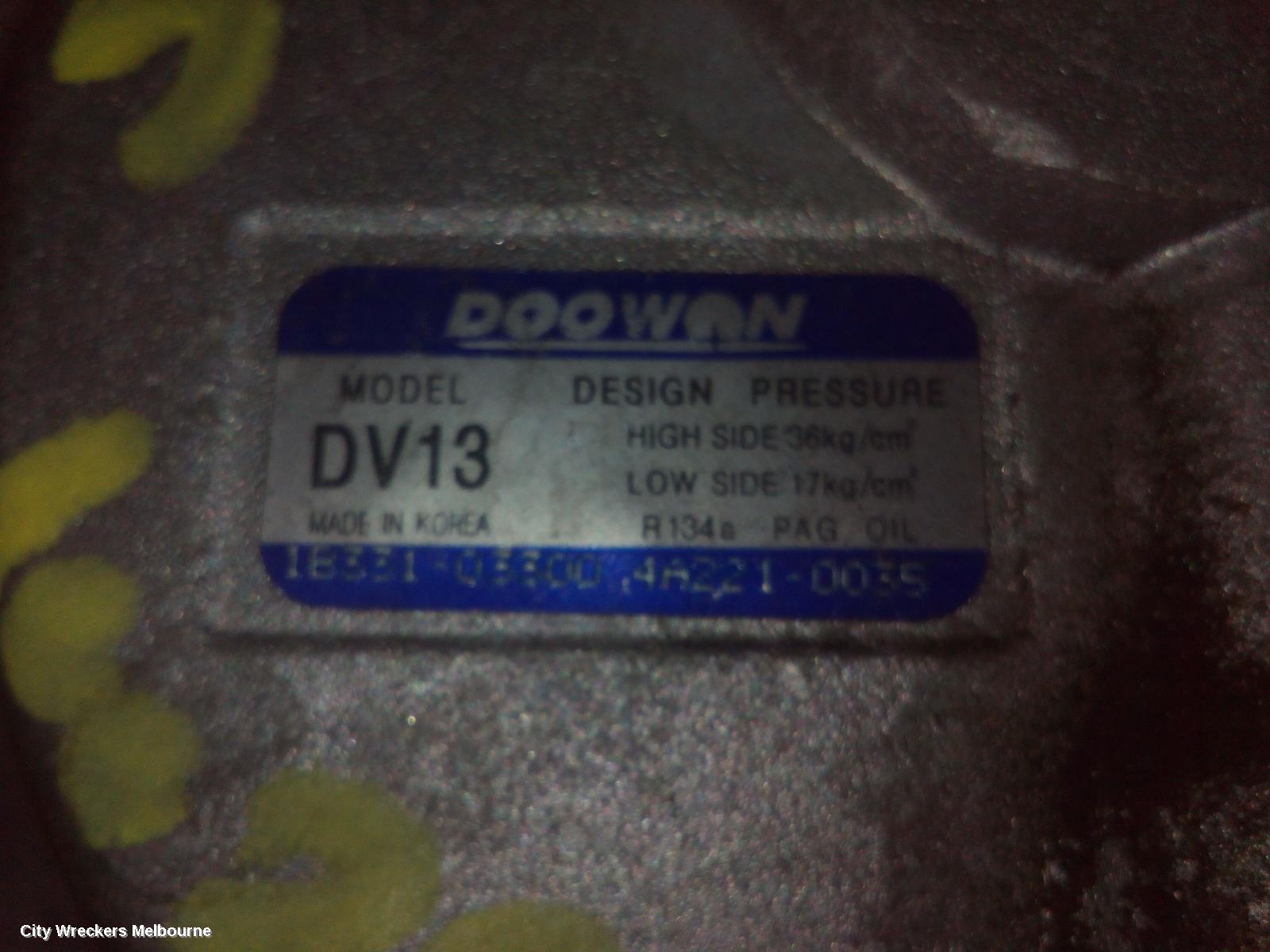 HYUNDAI VELOSTER A/C COMPRESSOR, FS, 1.6, G4FD/G4FJ, PETROL, 12/2011 - 02/2014 - Image 3