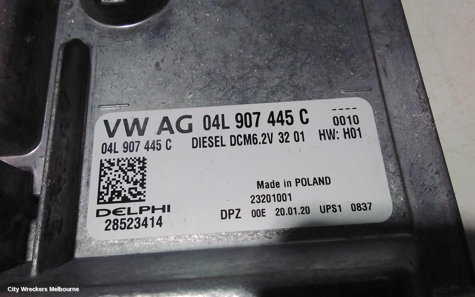 VOLKSWAGEN CRAFTER ECU, ENGINE ECU, 2.0, DIESEL, DAUA CODE, ECU ONLY, SY1, 08/2017 ONWARDS - Image 2