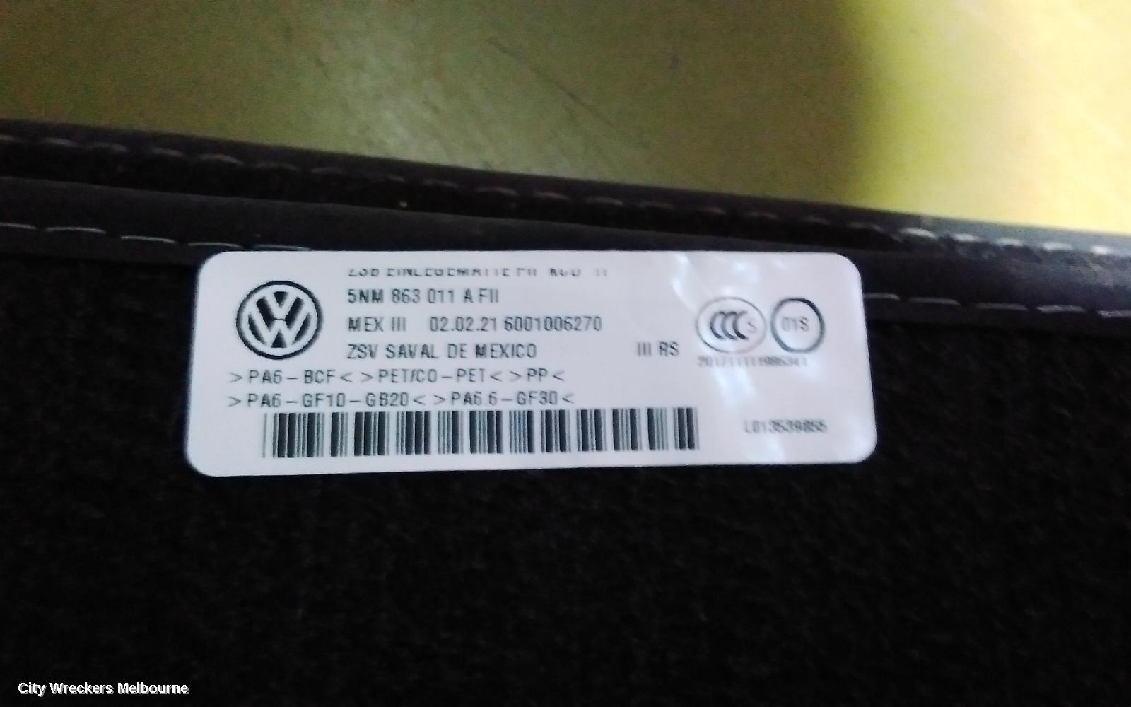 VOLKSWAGEN TIGUAN FLOOR MATS, 5NA, 06/2016 - 02/2024 - Image 3