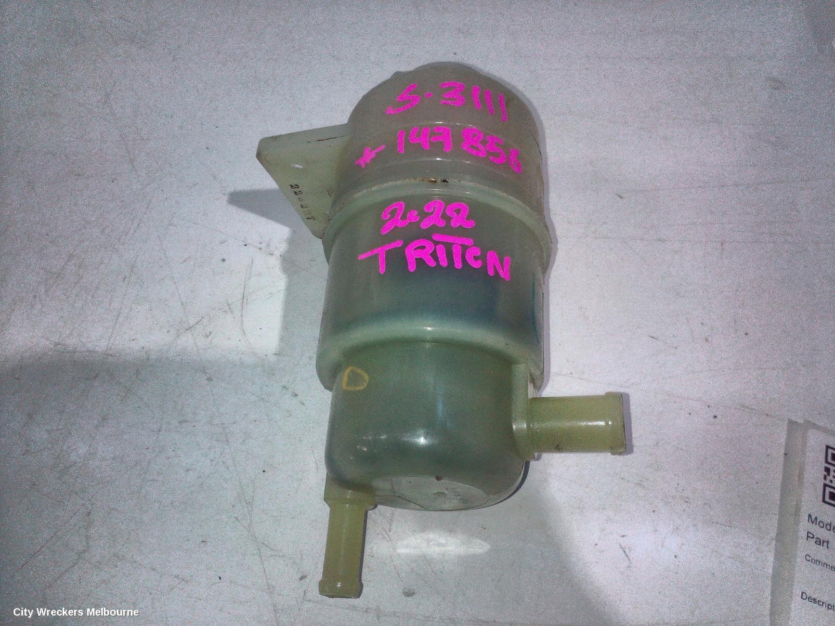 MITSUBISHI TRITON, MQ-MR, 03/2015 - 10/2023, POWER STEERING PUMP RESERVOIR TANK: 147856 - Image 1