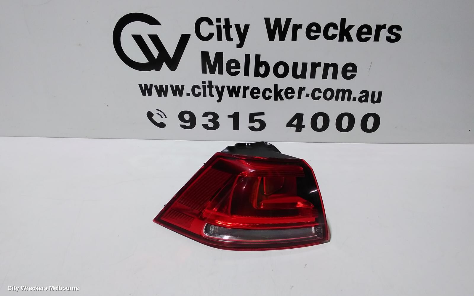 VOLKSWAGEN GOLF LEFT TAILLIGHT, GEN 7, HATCH, STANDARD, NON LED TYPE, 03/2013 - 03/2017 - Image 1