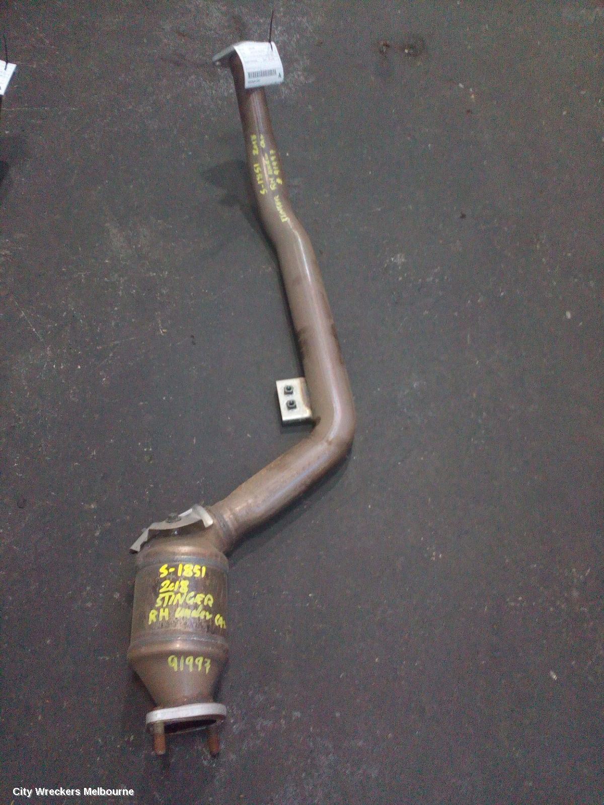 KIA STINGER CATALYTIC CONVERTER, UNDER CAR-CAT TYPE, 3.3, PETROL, RH SIDE, CK, 06/2017 ONWARDS - Image 1
