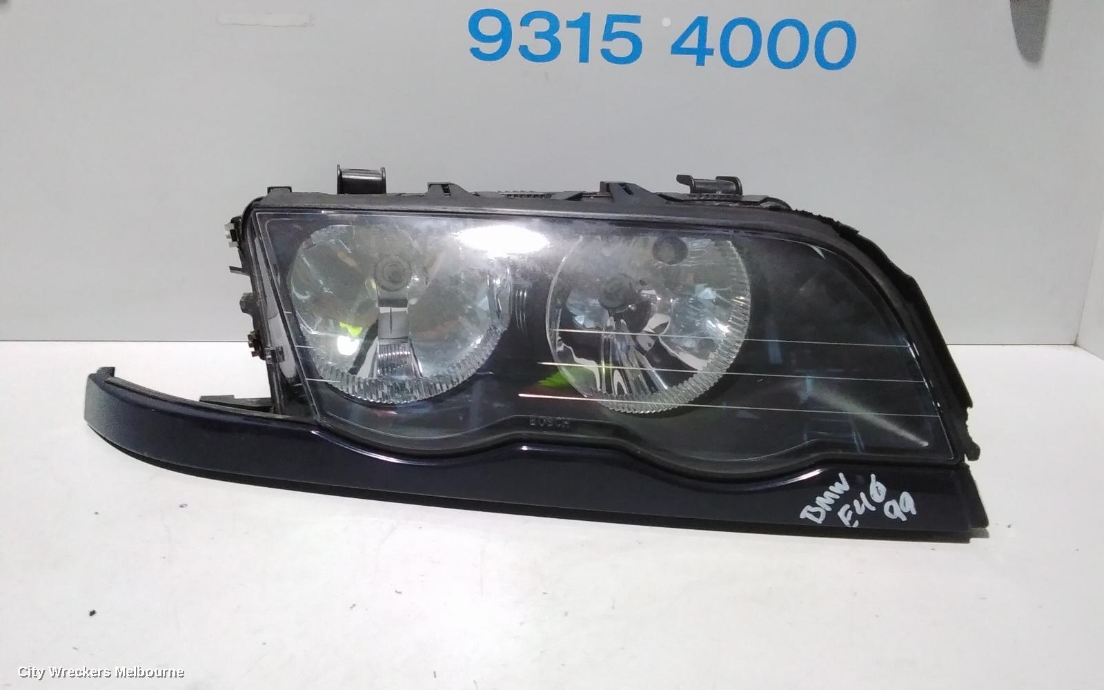 BMW 3 SERIES RIGHT HEADLAMP, E46, SEDAN, STANDARD, 09/1998 - 09/2001 - Image 2
