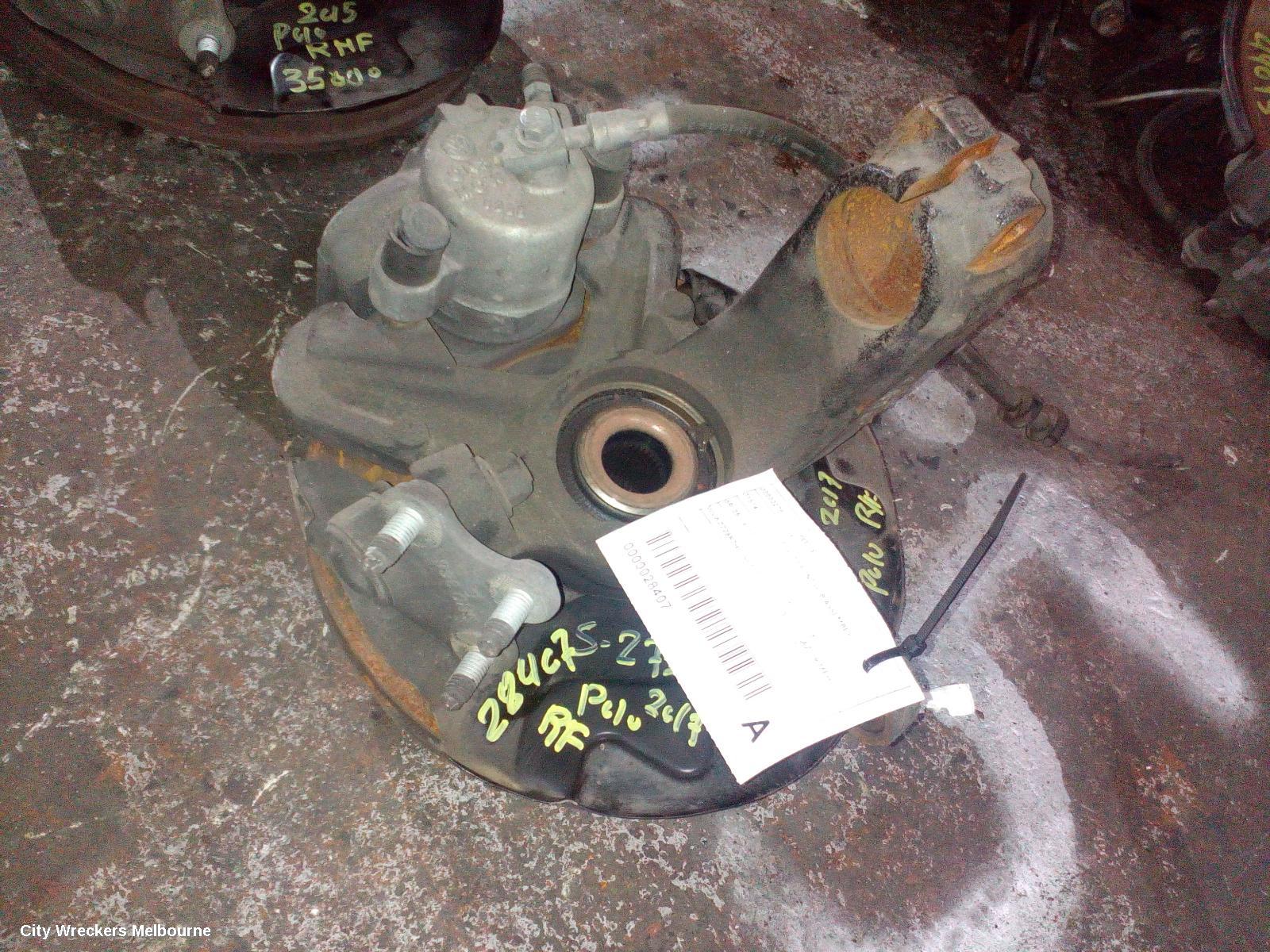 VOLKSWAGEN POLO RIGHT FRONT HUB ASSEMBLY, 6R, NON GTI TYPE, 05/2010 - 09/2017 - Image 1