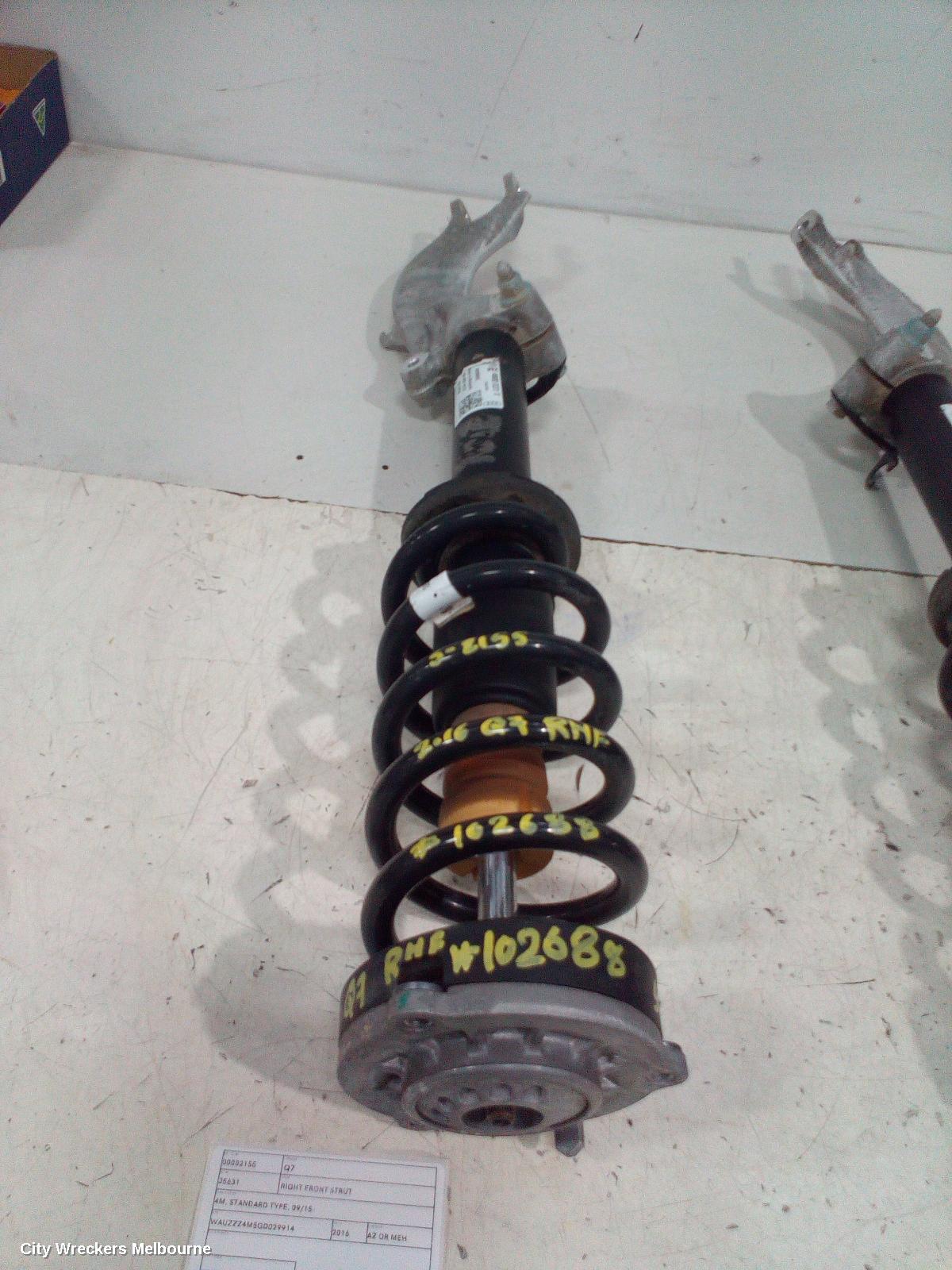 AUDI Q7 RIGHT FRONT STRUT, 4M, STANDARD TYPE, 09/2015 ONWARDS - Image 2
