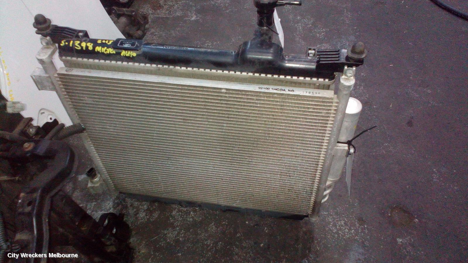 NISSAN MICRA RADIATOR, AUTO, 1.2, PETROL, K13, 10/2010 - 12/2016 - Image 2