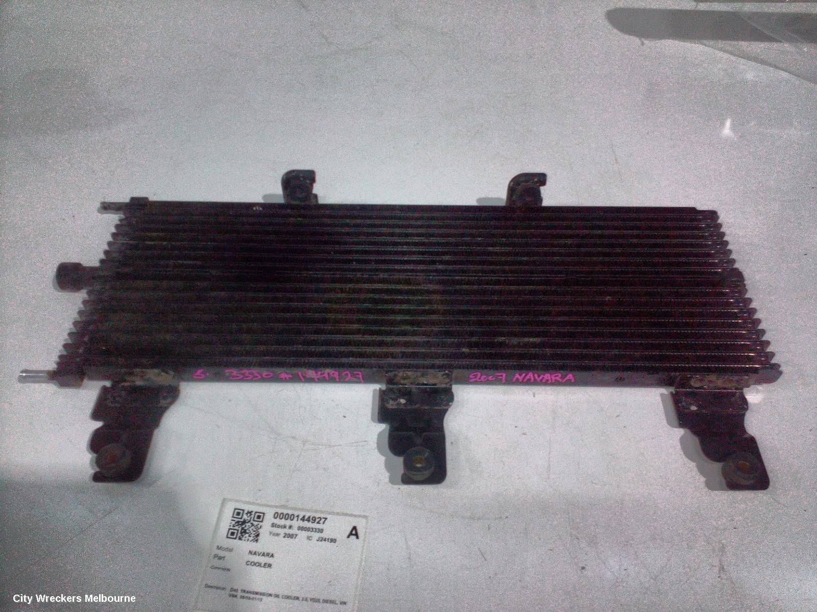 NISSAN NAVARA COOLER, D40, TRANSMISSION OIL COOLER, 2.5, YD25, DIESEL, VIN VSK, 09/2005 - 01/2010 - Image 1