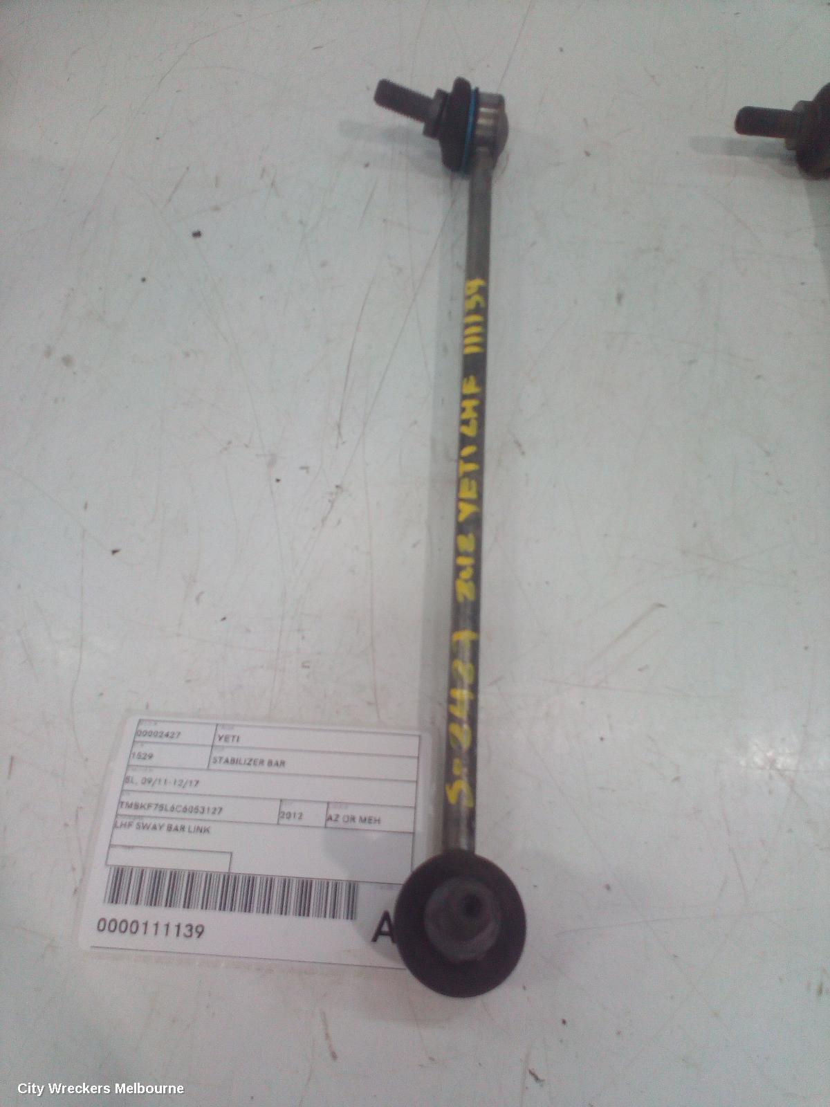 SKODA YETI STABILISER BAR, 5L, 07/2011 - 12/2017 - Image 1