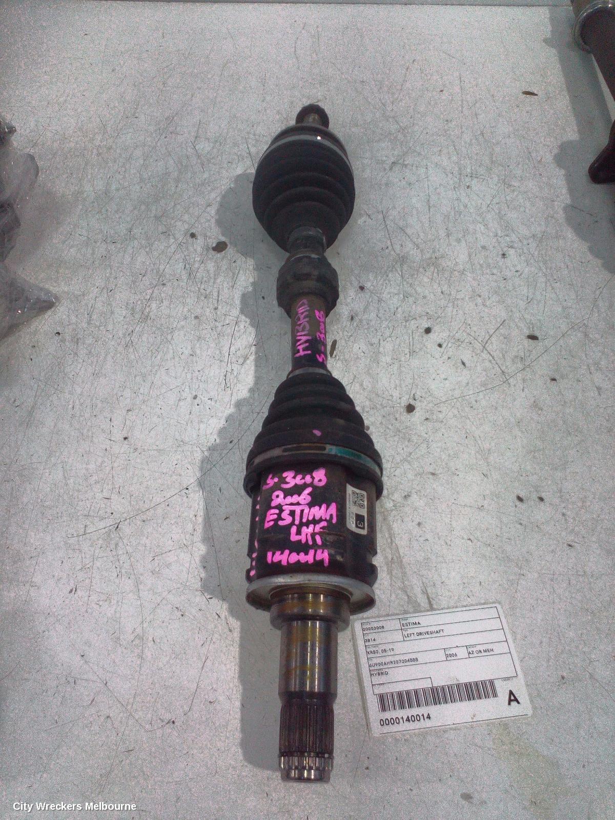 TOYOTA ESTIMA LEFT DRIVESHAFT, AHR20, FRONT, AUTO, PETROL, 2.4, HEV, 05-19 (IMPORT) - Image 2