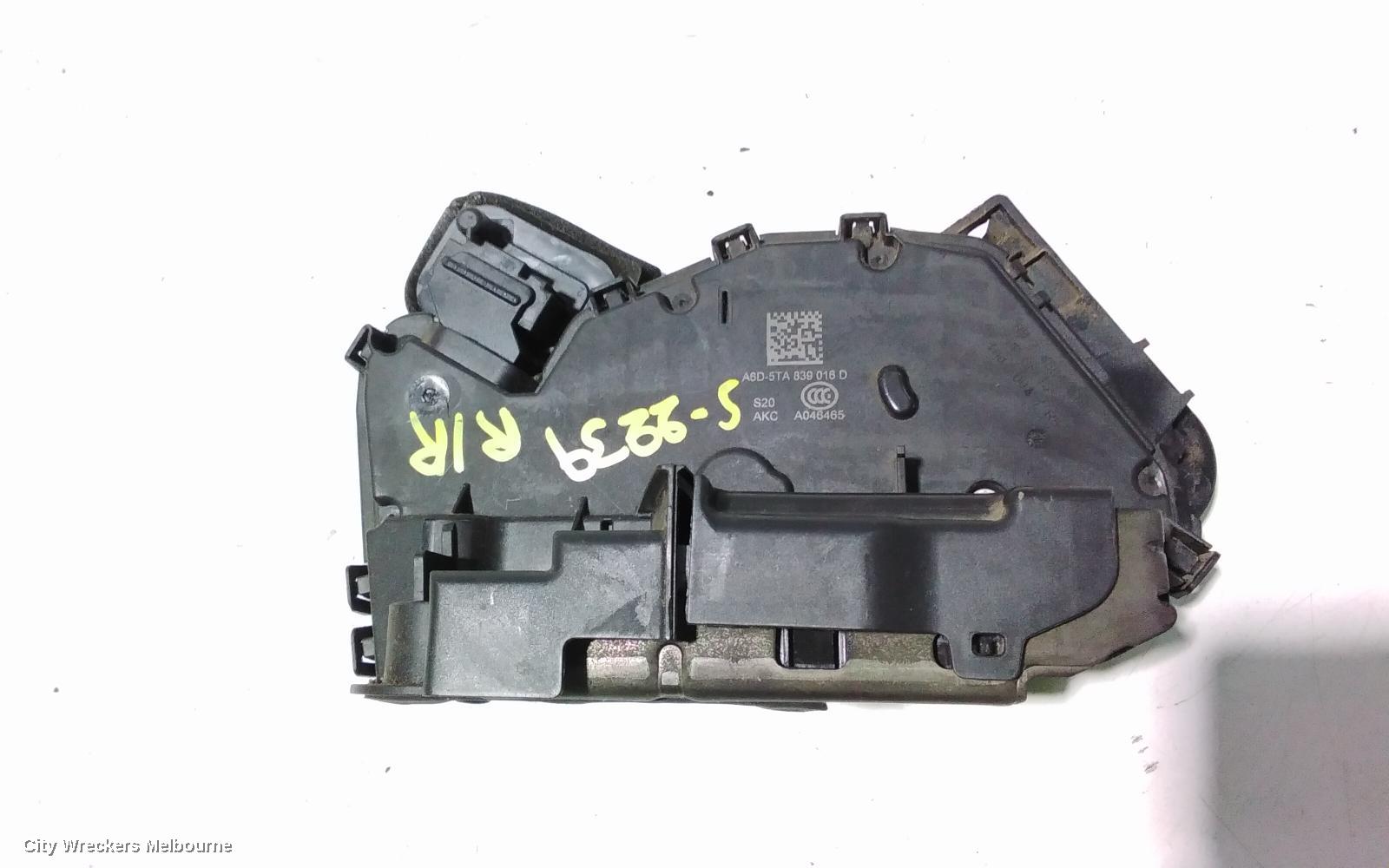 VOLKSWAGEN GOLF DOOR/BOOT/GATE LOCK, RIGHT REAR DOOR LOCK, P/N 5TA839016D, GEN 7, 01/2013 - 08/2020 - Image 2